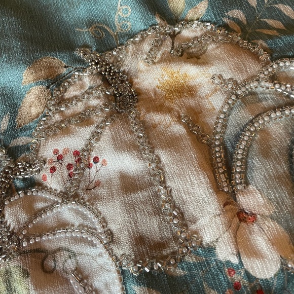 RACHEL ZOE NWT Fall Autumn Thanksgiving Beaded Pumpkins Decorative Table Runner - Picture 5 of 13